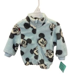 Disney Baby Mickey Mouse Fleece Jacket Light Blue 18 Months